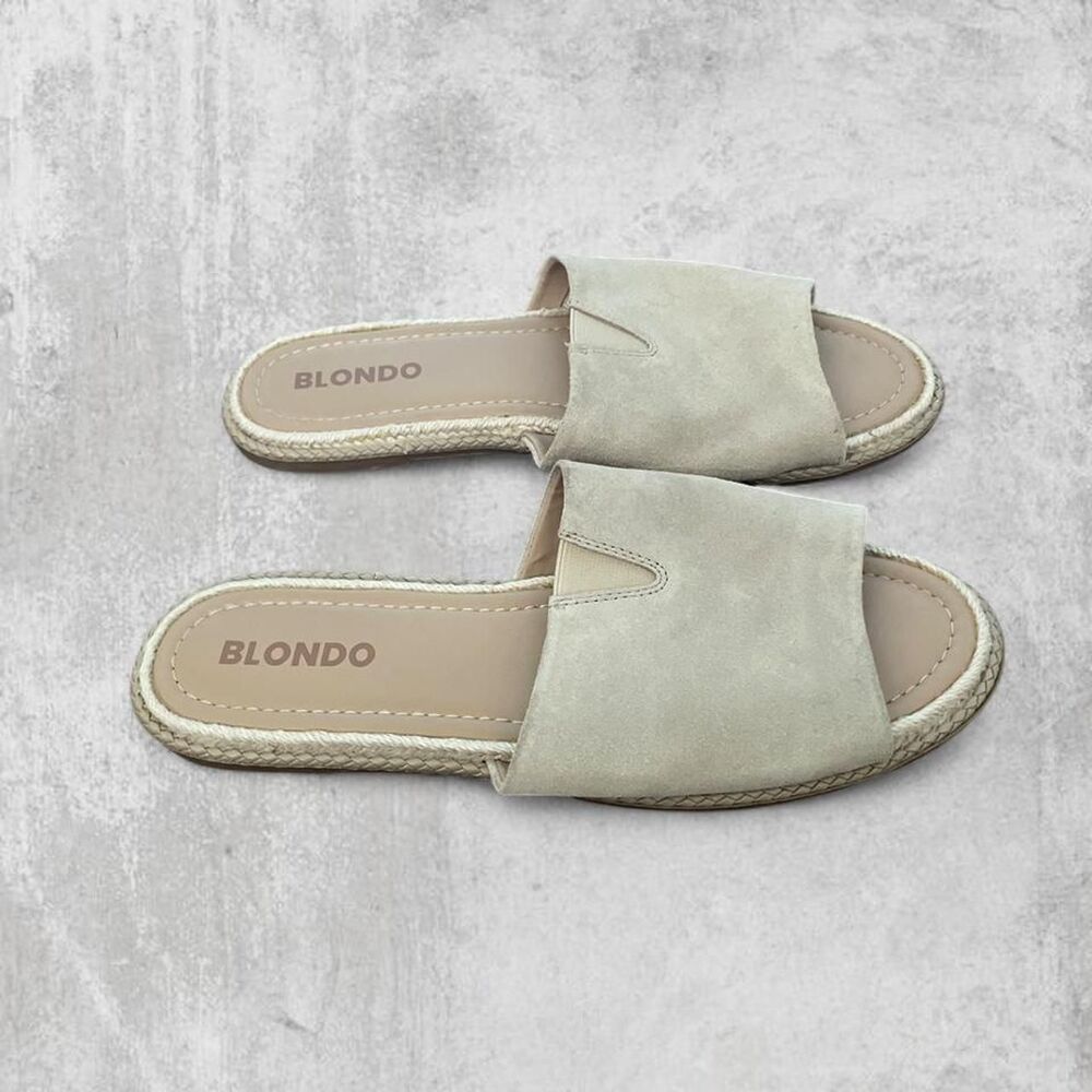 Blondo Suede Slide Sandals Women’s Size 9.5 Comfort Casual Slip On
